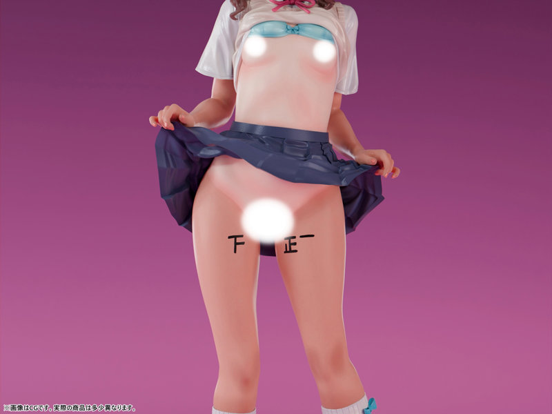 肉感少女 メスガキギャル 緒河みう スク水日焼けver. 1/5スケール塗装済み完成品フィギュア 画像19
