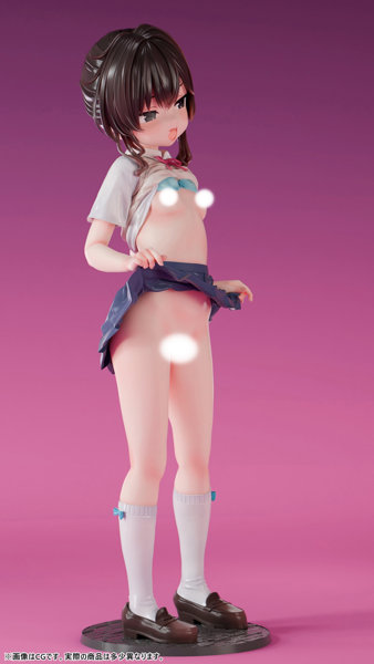 【FANZA限定】肉感少女 メスガキギャル 緒河みう 1/5スケール塗装済み完成品フィギュア オリジナル落書きデカール付き 画像8