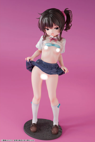 【FANZA限定】肉感少女 メスガキギャル 緒河みう 1/5スケール塗装済み完成品フィギュア オリジナル落書きデカール付き 画像12