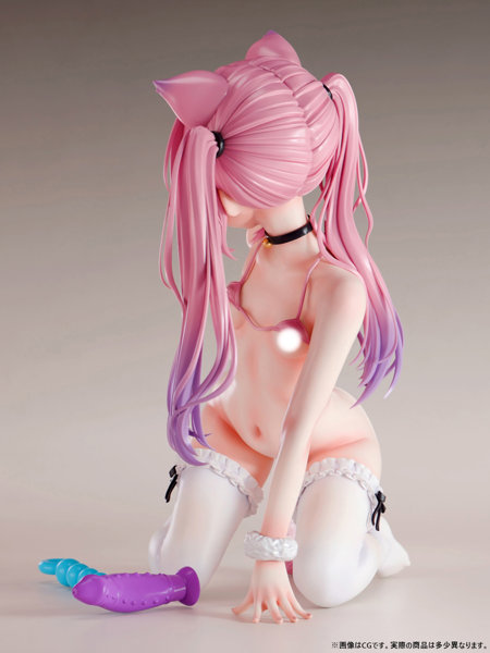 【FANZA限定】肉感少女 ちび猫娘 猫屋敷たま 1/5スケール塗装済み完成品フィギュア オリジナル落書きデカール付き 画像7