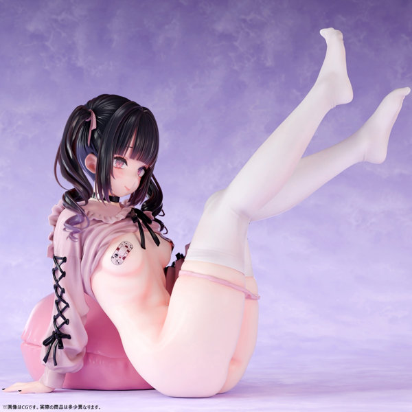 【FANZA限定】肉感少女 地雷系カノジョ 姫奈 1/5スケール塗装済み完成品フィギュア オリジナル落書きデカール付き 画像8