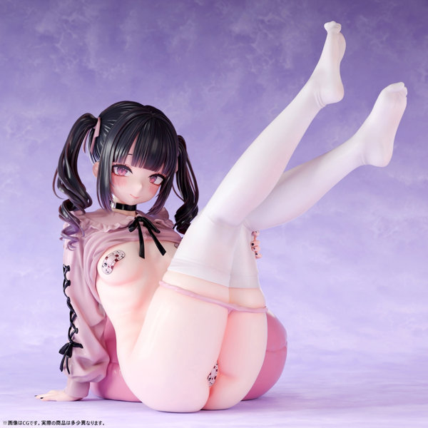 【FANZA限定】肉感少女 地雷系カノジョ 姫奈 1/5スケール塗装済み完成品フィギュア オリジナル落書きデカール付き 画像9