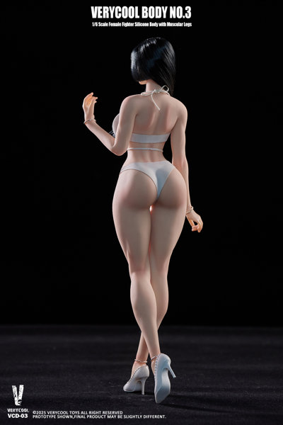 ベリークール 1/6 フィメールファイター シリコン ボディ with マスキュラーレッグ 色白 03A 画像6