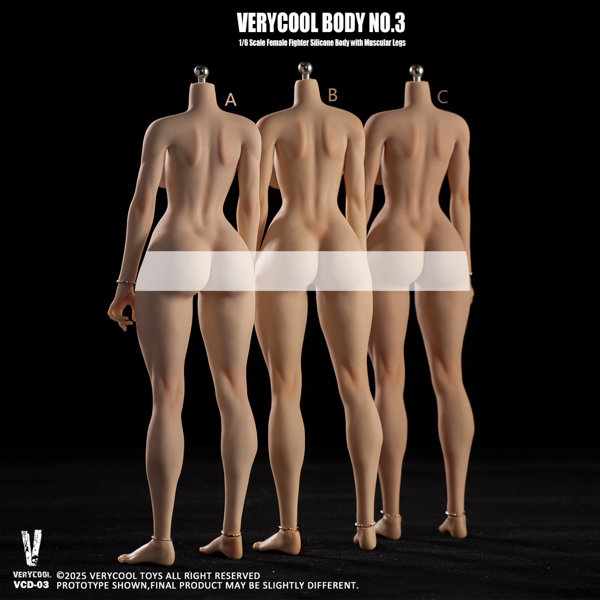 ベリークール 1/6 フィメールファイター シリコン ボディ with マスキュラーレッグ 小麦色 03C 画像12