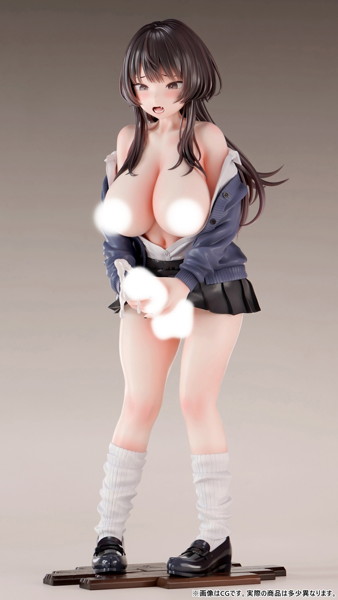 【FANZA限定】肉感少女 ふたなり少女 月子 1/6スケール塗装済み完成品フィギュア オリジナル落書きデカール付き 画像2
