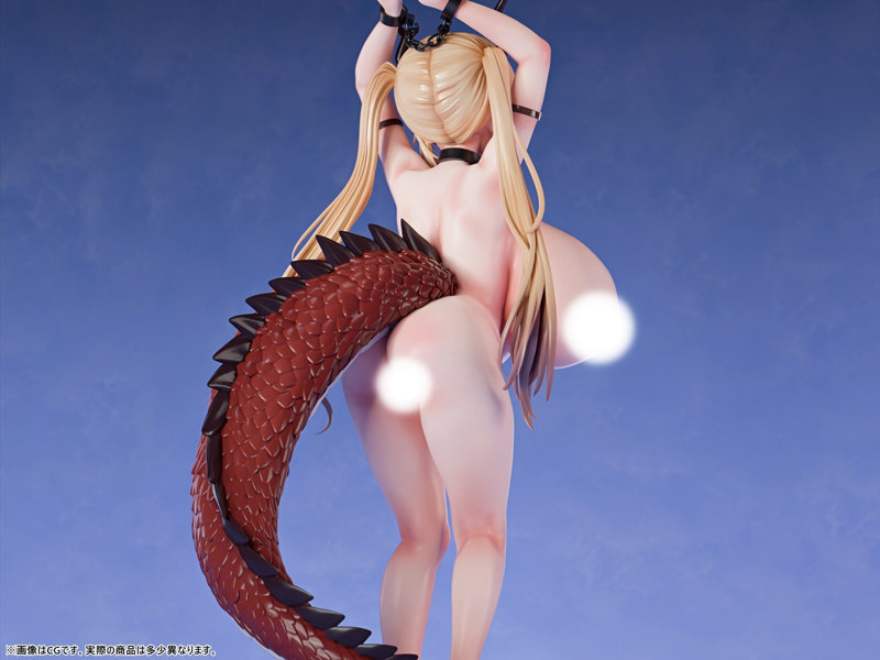 【FANZA限定】肉感少女 異世界の奴○市 出品番号06 超乳レッドドラゴン娘 1/6スケール塗装済み完成品フィギュア オリジナル落書きデカール付き 画像17