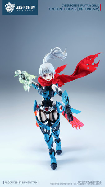 NUKE MATRIX サイバーフォーレスト FANTASY GIRLS FF0120 サイクロンホッパー 叶風嬋（イップ・フォン・シム） プラスチックモデルキット 画像11