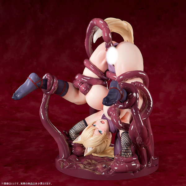 【FANZA限定】肉感少女 触手討伐失敗録 稲代雷華 1/6スケール塗装済み完成品フィギュア オリジナル落書きデカール付き 画像3