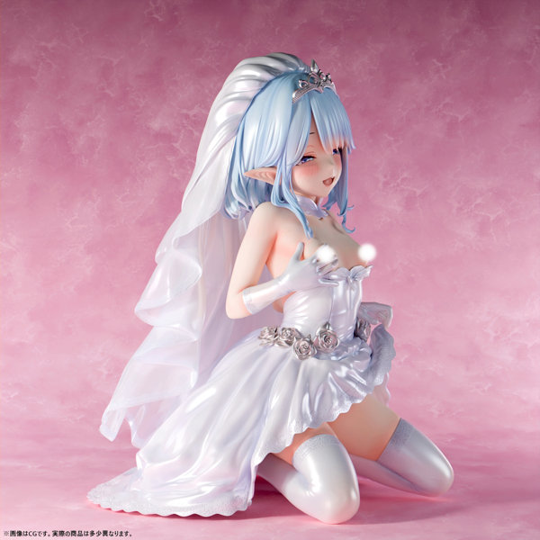 【FANZA限定】肉感少女 ウェディングでXXXしよう！ エイルリス 1/5スケール塗装済み完成品フィギュア オリジナル落書きデカール付き 画像8