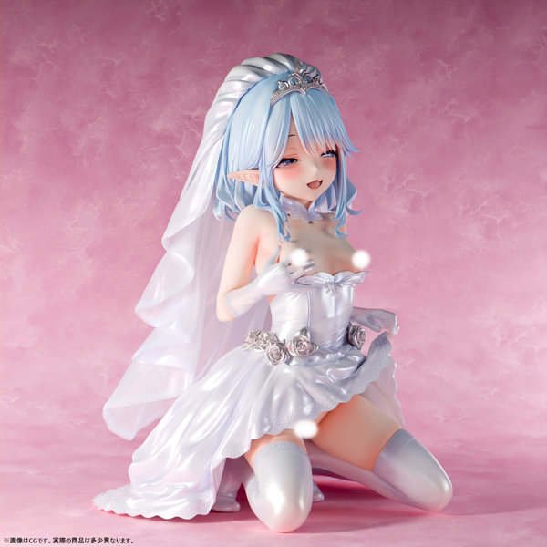 【FANZA限定】肉感少女 ウェディングでXXXしよう！ エイルリス 1/5スケール塗装済み完成品フィギュア オリジナル落書きデカール付き 画像9