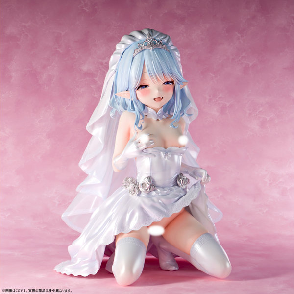【FANZA限定】肉感少女 ウェディングでXXXしよう！ エイルリス 1/5スケール塗装済み完成品フィギュア オリジナル落書きデカール付き 画像10