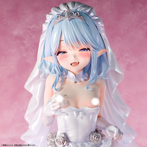 【FANZA限定】肉感少女 ウェディングでXXXしよう！ エイルリス 1/5スケール塗装済み完成品フィギュア オリジナル落書きデカール付き 画像11