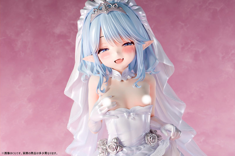 【FANZA限定】肉感少女 ウェディングでXXXしよう！ エイルリス 1/5スケール塗装済み完成品フィギュア オリジナル落書きデカール付き 画像15