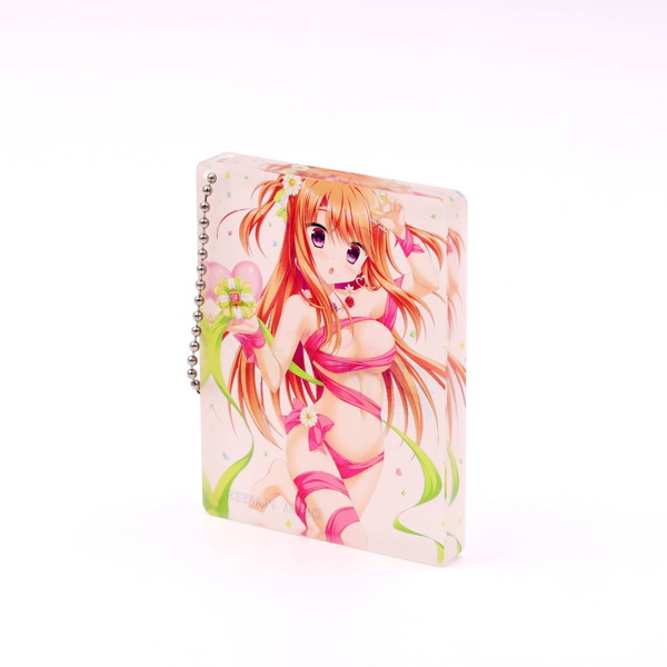 フローラル・フローラブ アクリルブロックキーホルダー 夏乃