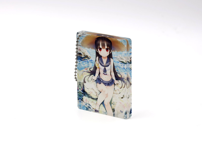 まいてつ キューブアクリルキーホルダー ハチロク水着