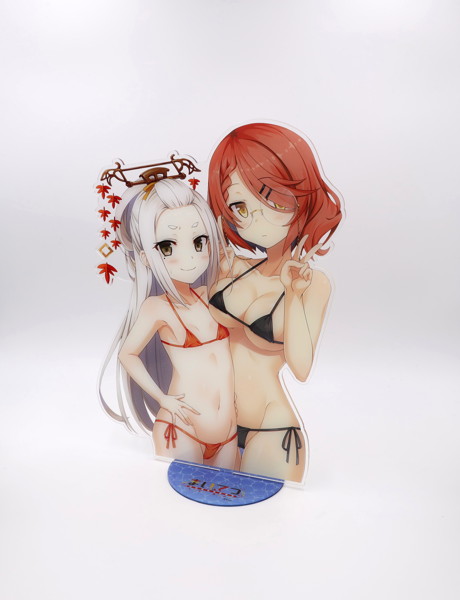 まいてつ 特大アクスタ 電車姫＆ひよこ