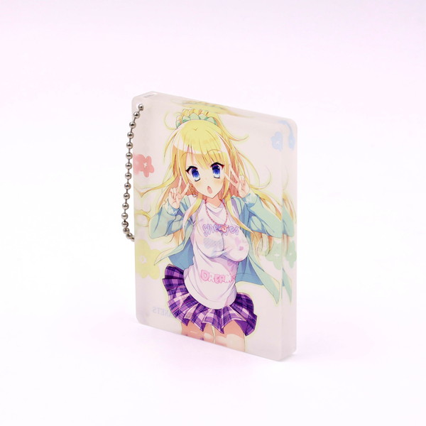 金色ラブリッチェ アクリルブロックキーホルダー 玲奈