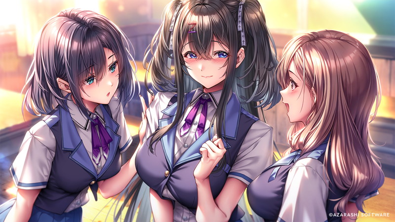 【FANZA限定】アマカノ3 描き下ろしB2タペストリー(Wスエード)付き 画像7