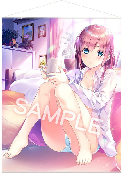フミオ先生 描き下ろし「ダキカノ」名塚里咲（なづか りさ） B2タペストリー（再販）