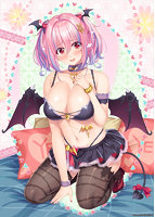 【FANZA限定】間宮摩美は癒やしてあげたい 描き下ろしB2Wスエードタペストリー＆オリジナルブロマイド付きのサムネイル画像