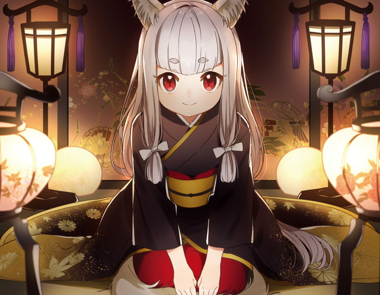 ねこぐらし。 F6キャンバス 猫神様