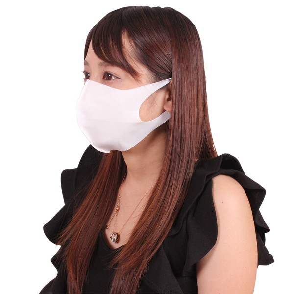 男女兼用 水着マスク ホワイト 画像1