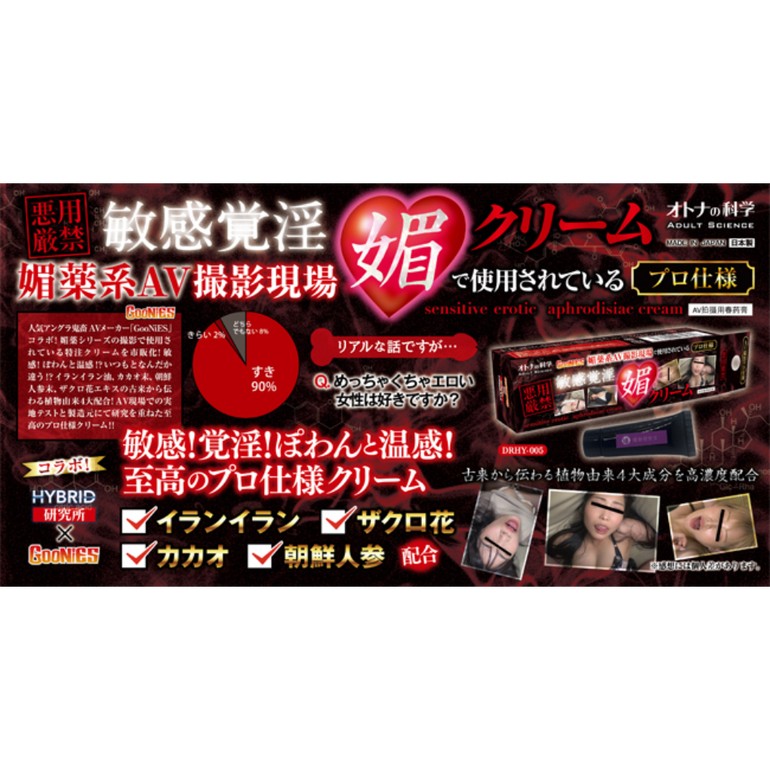 オトナの科学 媚薬系AV撮影現場で使用されている＜プロ仕様＞ 敏感覚淫媚クリーム sensitive erotic aphrodisiac creamの商品画像 6