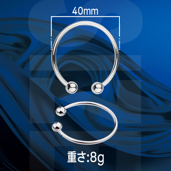 DOCTOR MAGIC メタル勃っきリング C型40mm （15ML11014） 画像2