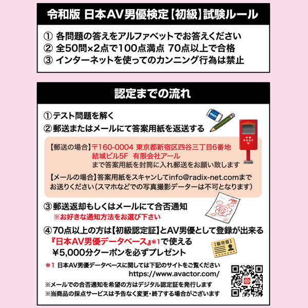 令和版 日本AV男優検定【初級】汁男優クラス 画像4