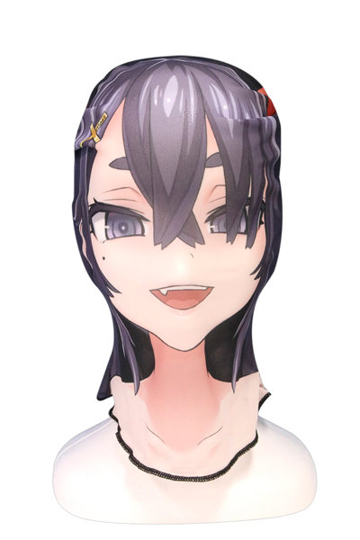 プリントメッシュ全頭マスク#1 合歓垣天音 画像4