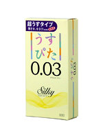 うすぴた 0.03 Silky 4個入 co0645 ジャパンメディカル パッケージ画像