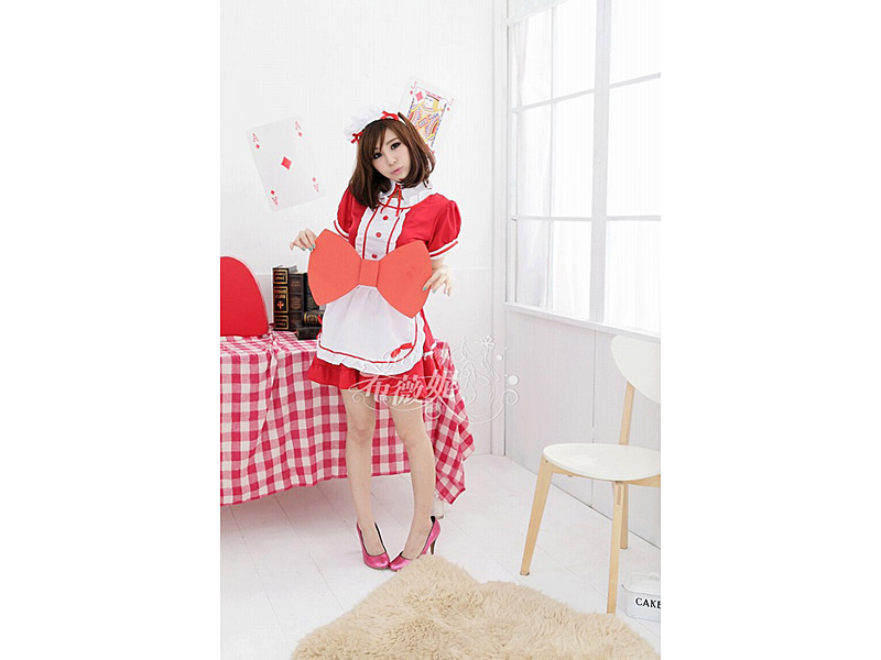 メイド系 赤ハート 画像1