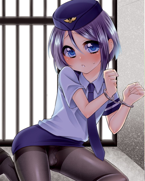 男の娘のコス 【婦警さん】 画像3