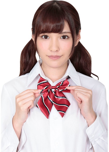 きゅん可愛スクールリボン レッドストライプ 画像1