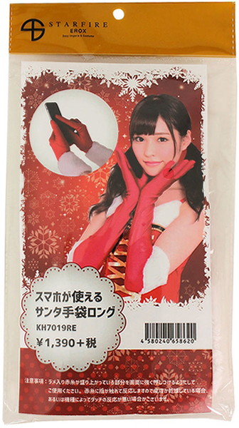 スマホが使えるサンタ手袋ロング