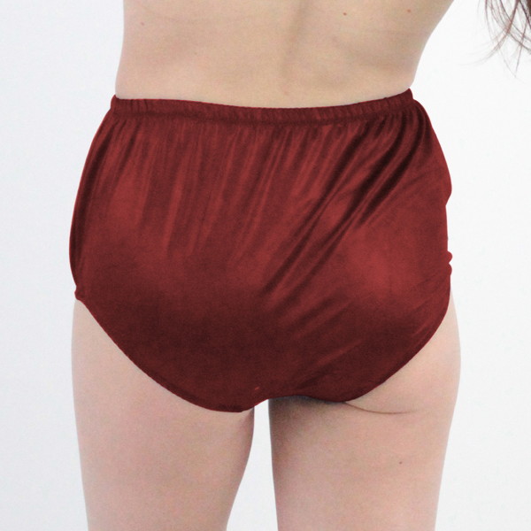 UNISEX 光沢ストレッチ深ブルマ レッド 画像1