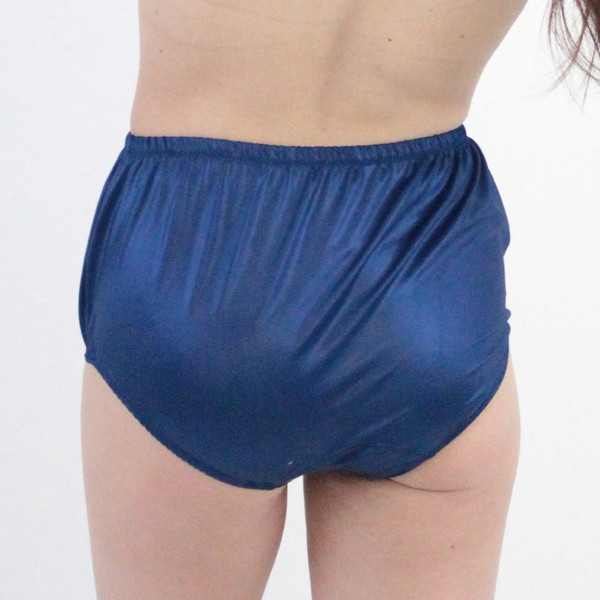 UNISEX 光沢ストレッチ深ブルマ ネイビー 画像1