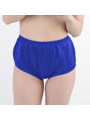 UNISEX 光沢ストレッチ深ブルマ ブルー