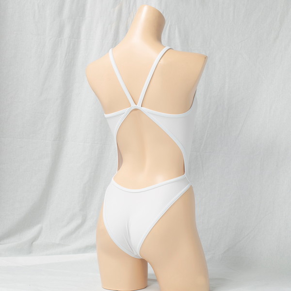 REALISE(リアライズ) 【N-0331】トライアングルバックスイムスーツ/Triangle Back Swimsuit(Wカレンダー加工) (WHITE L) 画像1