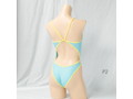 REALISE（リアライズ） 【N-0331BC】バイカラートライアングルバックスイムスーツ/Bicolor Triangle Back Swimsuit（Wカレンダー加工） （P2 LL） 画像1