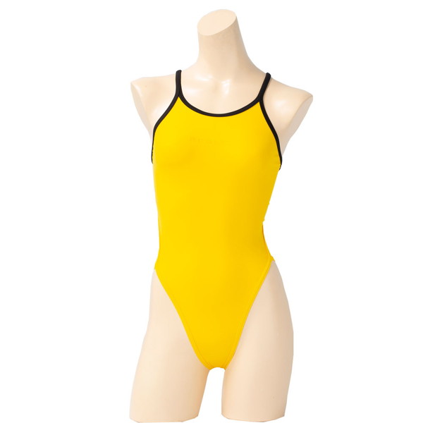 REALISE(リアライズ) 【N-0331BC】バイカラートライアングルバックスイムスーツ/Bicolor Triangle Back Swimsuit(Wカレンダー加工) (P3 L) 画像1