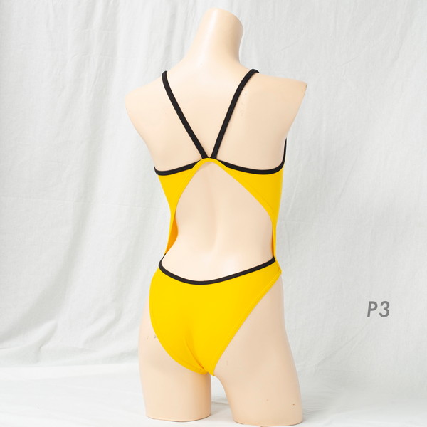 REALISE(リアライズ) 【N-0331BC】バイカラートライアングルバックスイムスーツ/Bicolor Triangle Back Swimsuit(Wカレンダー加工) (P3 L) 画像2