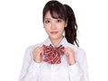 きゅん可愛スクールリボン 紋章ピンクストライプ 画像1