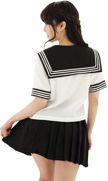 セーラー服2(えんじリボン) 画像2