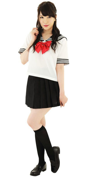 セーラー服2(えんじリボン) 画像3
