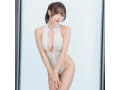 FittySatinフロントファスナーレオタード/WHITE/XXL（PFT071） 画像4