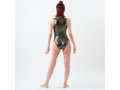 REALISE(リアライズ) 【N-996-2023】ワンピースフロントジッパースイムスーツ|One-piece Zip front Swimsuit (Metallic Enamel)(KW) (L, GMTL) 画像2