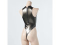 REALISE（リアライズ） 【T-997-2023】ワンピースソングバックスイムスーツ｜One-piece T-back Swimsuit （Metallic Enamel）（KW） （3L， GMTL） 画像1