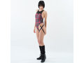POOLSIDER(プールサイダー) 【PS-OP-22-001】タータンプリントワンピーススイムスーツ/TARTAN print One-piece Swimsuit(ソフトストレッチ素材)(KW) (2, RD) 画像1