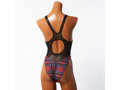 POOLSIDER(プールサイダー) 【PS-OP-22-001】タータンプリントワンピーススイムスーツ/TARTAN print One-piece Swimsuit(ソフトストレッチ素材)(KW) (5, RD) 画像8